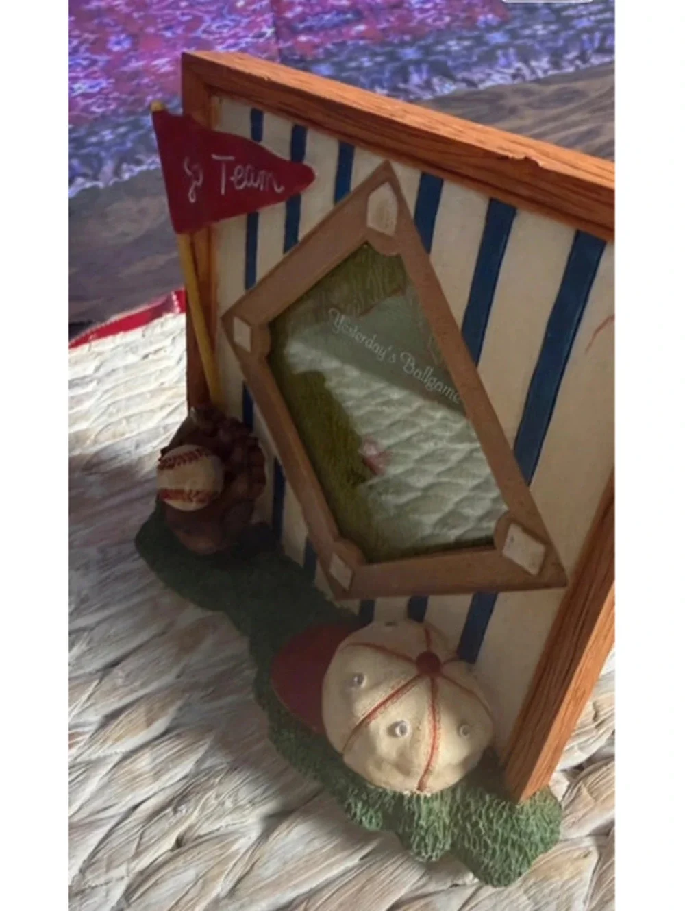 Russ Yesterday Ballgame 3D Picture Frame Baseball Sports 3×3